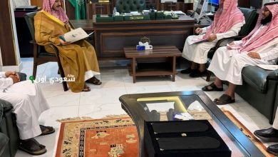 زيارة رئيس وأعضاء جمعية الدعوة والإرشاد لمحافظ الحرث