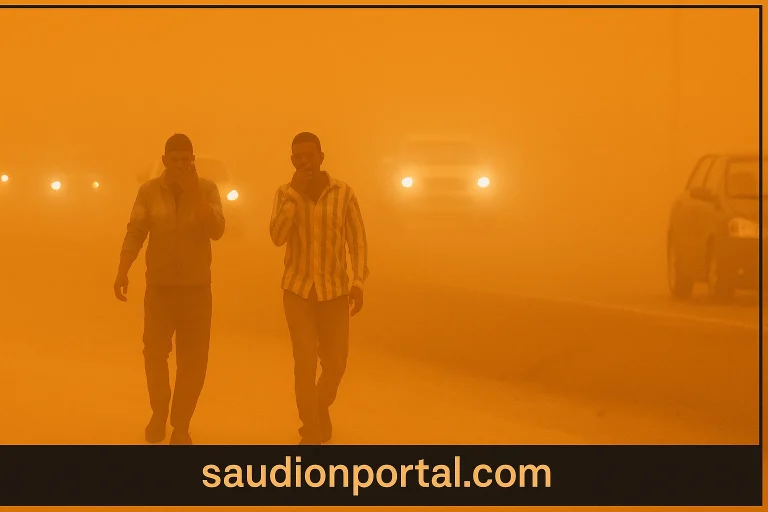 عاصفة ترابية قوية