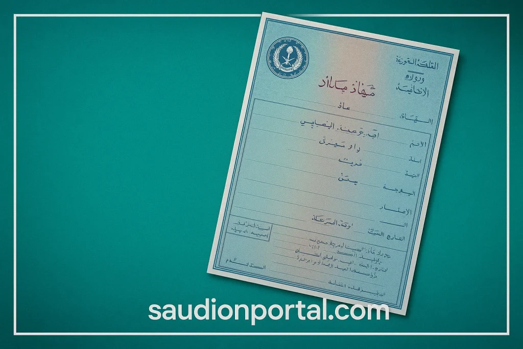 استخراج شهادة الميلاد أونلاين
