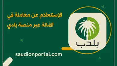 كيفية الاستفسار عن معاملة عبر منصة بلدي