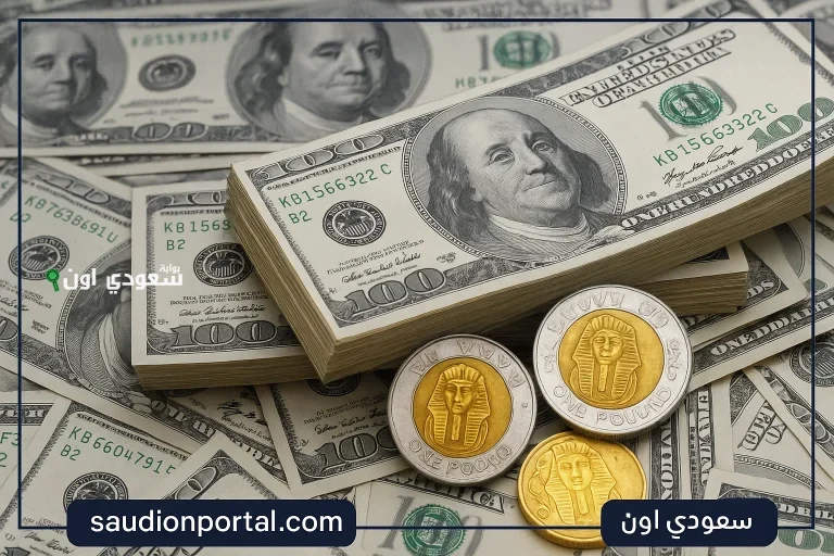 سعر الدولار مقابل الجنيه