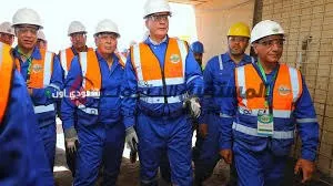 وزير البترول يتفقد منجم فوسفات أبو طرطور ومشروع حامض الفوسفوريك الجديد.