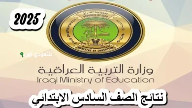 نتائج السادس الابتدائي الدور الأول 2025
