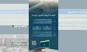 فوائد منصة القبول الموحد