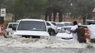 أمطار وسيول وبَرَد على مناطق عدة بالمملكة