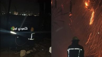الحماية المدنية تتدخل لإخماد حريق بكورنيش مصر القديمة.. شاهد بالصور