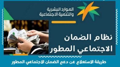طريقة الاستعلام عن دعم الضمان الاجتماعي المطور