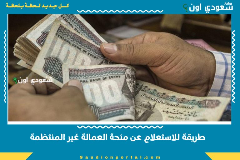 طريقة للاستعلام عن منحة العمالة غير المنتظمة