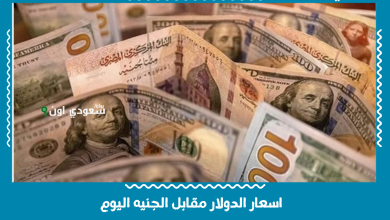 اسعار الدولار مقابل الجنيه اليوم