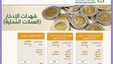 شهادات البنك الاهلي المصري 2025