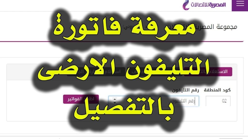 طريقة للاستعلام عن فاتورة