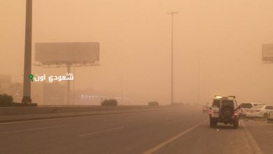 استمرار تأثير العوالق الترابية على خمس مناطق اليوم