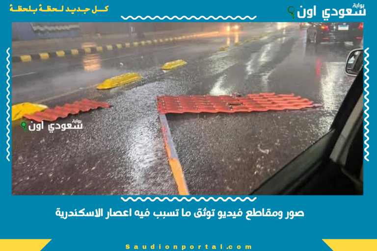 صور ومقاطع فيديو توثق ما تسبب فيه اعصار الاسكندرية