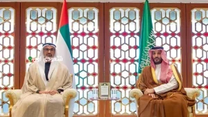 ولي العهد يجتمع بولي عهد أبوظبي