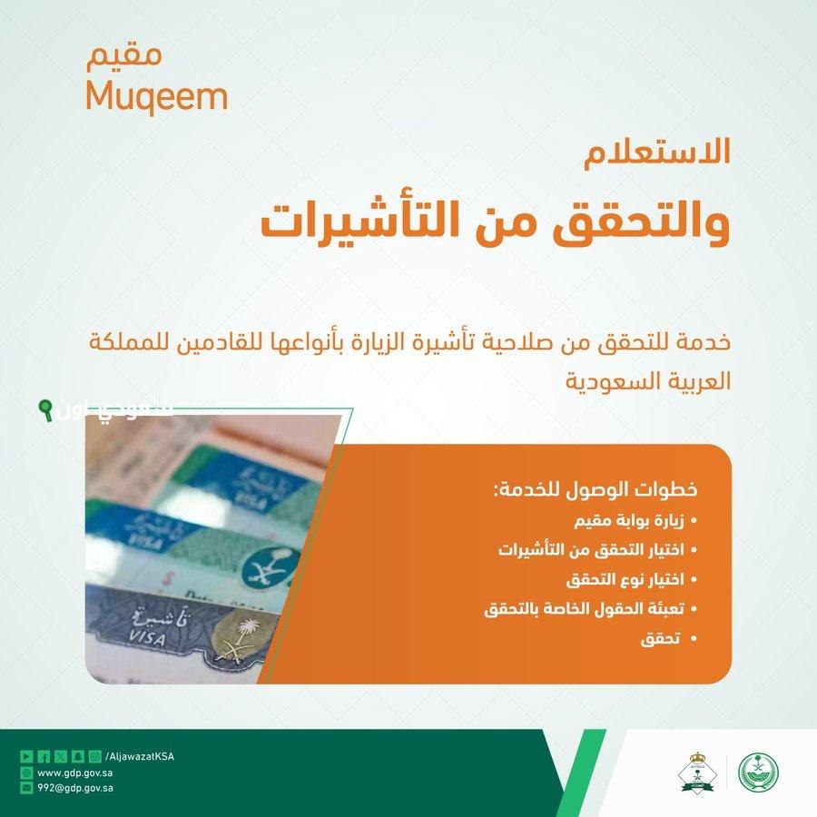 استعلام عن صلاحية الإقامة عبر منصة مقيم