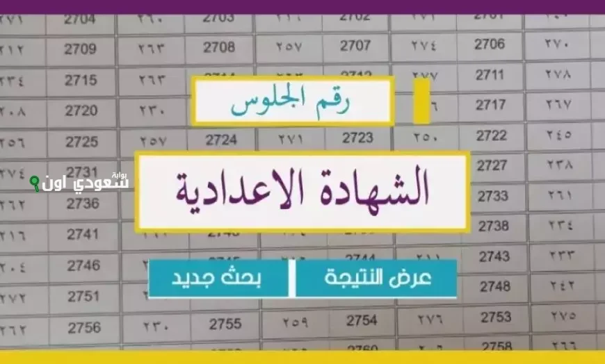 الاستعلام عن نتيجة الصف الثالث الاعدادي 2025 على مستوى الجمهورية من الموقع الرسمي