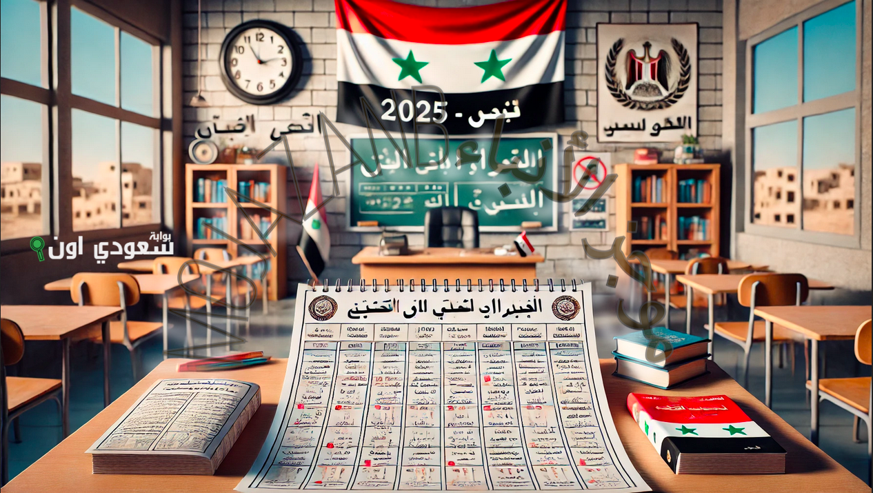 تحميل برنامج امتحان البكالوريا 2025 سوريا