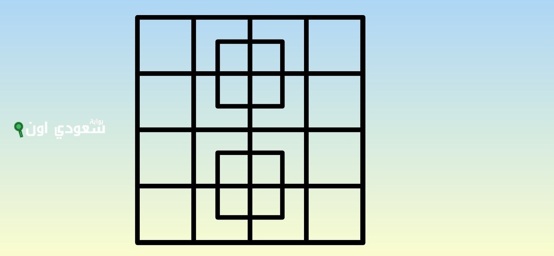 عد كام مربع في الصورة واثبت انك عبقري بجد