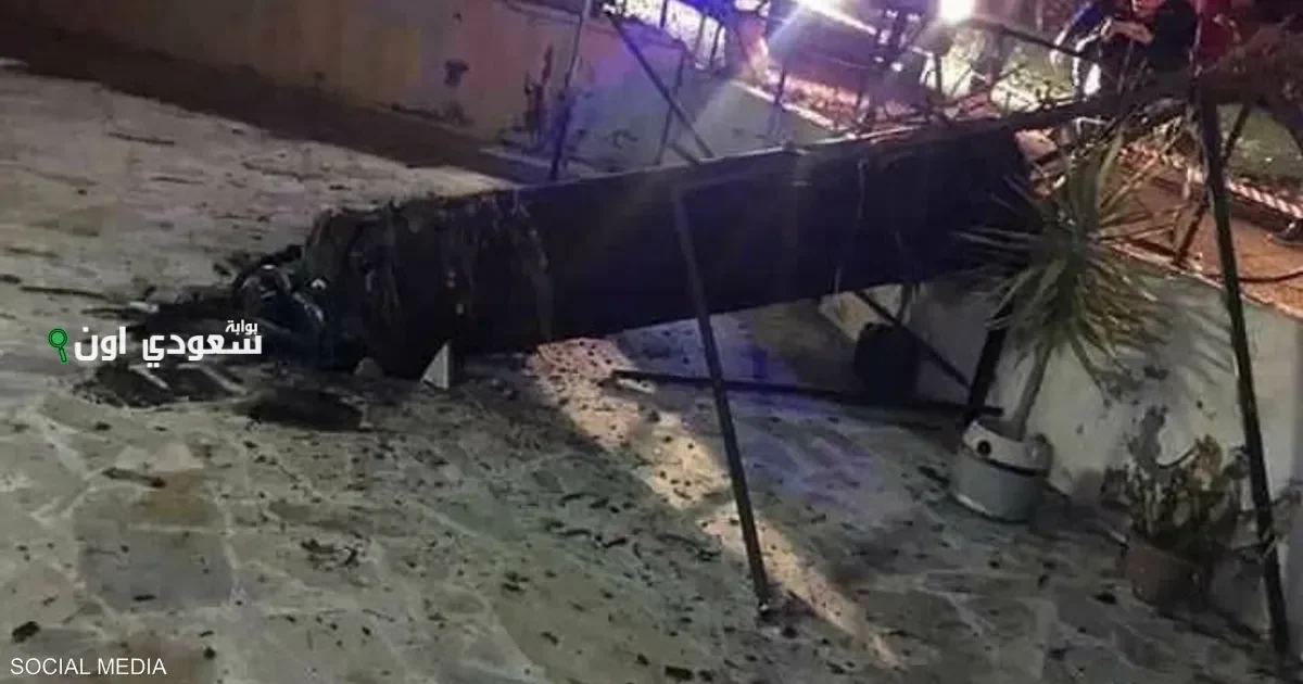 منطقة شمال الأردن حادثة مؤسفة عندما سقط جسم ثقيل على أحد المنازل