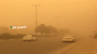 رياح قوية وعواصف رملية