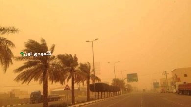 رياح قوية وأتربة مثارة في نجران