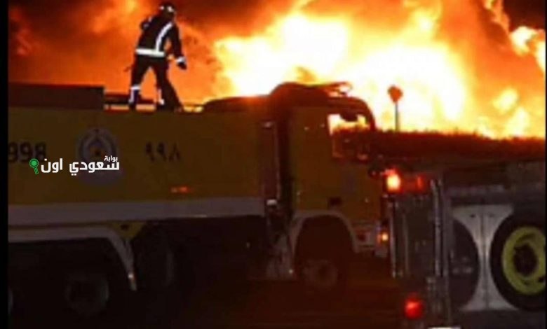 احتراق شاحنة جنوب القنفذة يستنفر 4 جهات
