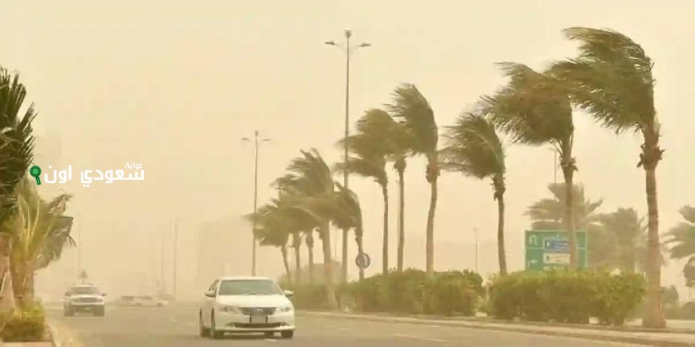 عوالق ترابية تؤثر على تبوك حتى السابعة مساءً