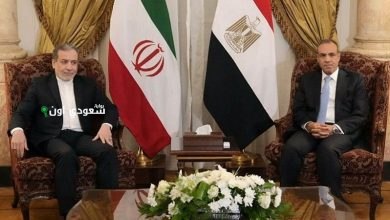 وزير الخارجية يلتقي نظيره الإيراني