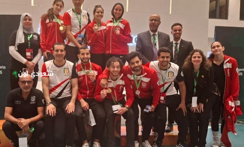 أبطال مصر يحققون 6 ميداليات في بطولة أفريقيا للسلاح