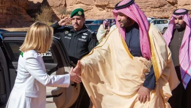 ولي العهد ورئيسة وزراء إيطاليا