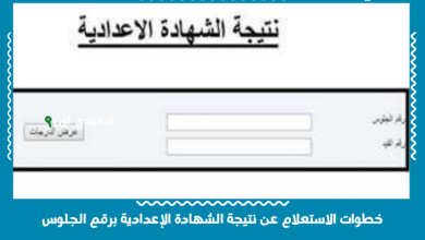 خطوات الاستعلام عن نتيجة الشهادة الإعدادية برقم الجلوس