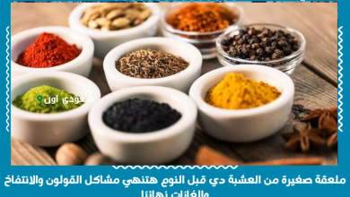 ملعقة صغيرة من العشبة دي قبل النوم هتنهي مشاكل القولون والانتفاخ والغازات نهائيًا