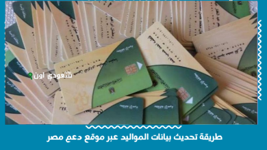طريقة تحديث بيانات المواليد عبر موقع دعم مصر