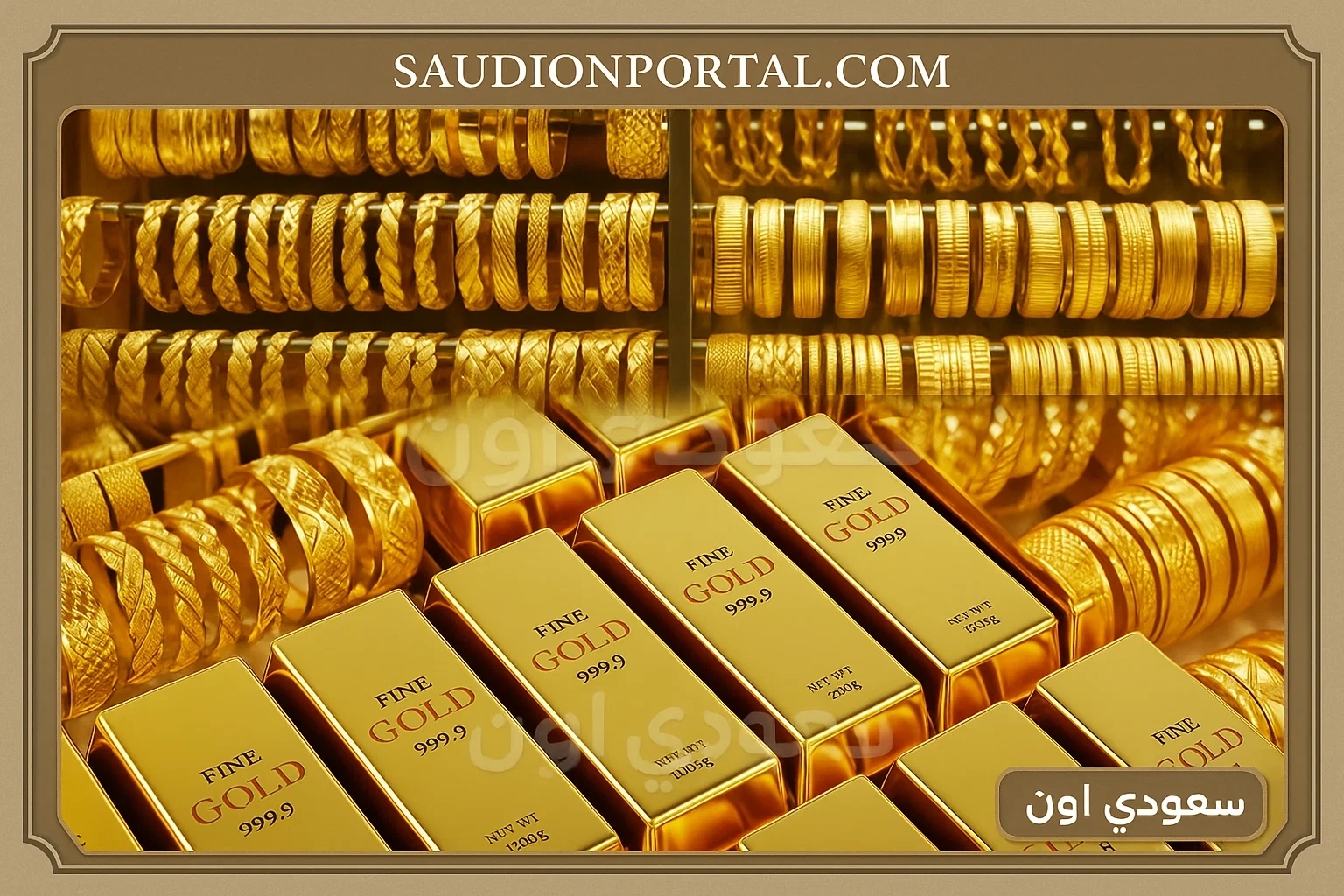 سعر الذهب اليوم الجمعة 6 يونيو 2025