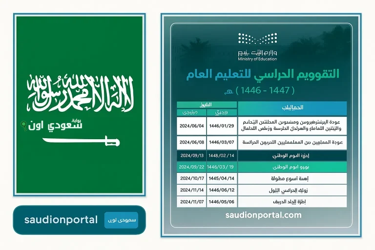 التقويم الدراسي 1447