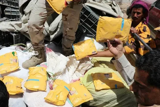 الأمن اليمني في لحج ينجح في إحباط عملية تهريب نصف طن من الحشيش المخدر