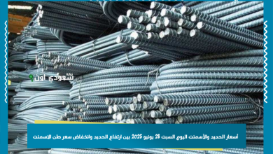 أسعار الحديد والأسمنت اليوم السبت 28 يونيو 2025 بين ارتفاع الحديد وانخفاض سعر طن الاسمنت