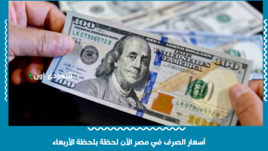 أسعار الصرف في مصر الآن لحظة بلحظة الأربعاء