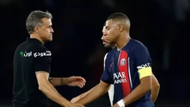 إنريكي يهنئ مبابي