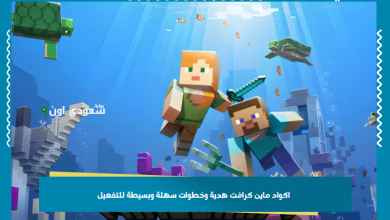 اكواد ماين كرافت هدية وخطوات سهلة وبسيطة للتفعيل
