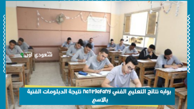 بوابه نتائج التعليم الفني nategafany نتيجة الدبلومات الفنية بالاسم