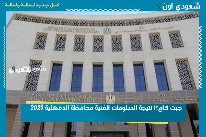 جبت كام؟! نتيجة الدبلومات الفنية محافظة الدقهلية 2025