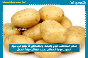 اسعار البطاطس اليوم والبصل والطماطم 25 يونيو في سوق العبور.. موجة انخفاض تسبب انتعاش حركة السوق