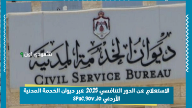 الاستعلام عن الدور التنافسي 2025 عبر ديوان الخدمة المدنية الأردني spac.gov.jo