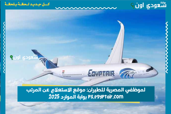 لموظفي المصرية للطيران: موقع الاستعلام عن المرتب ps.egyptair.com بوابة الموارد 2025
