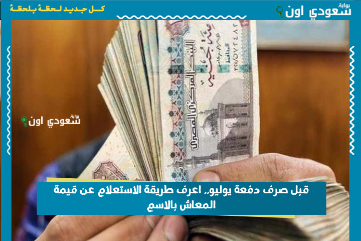 قبل صرف دفعة يوليو.. اعرف طريقة الاستعلام عن قيمة المعاش بالاسم