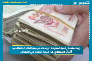 رابط منصة رقمية لمعرفة الزيادات في معاشات المتقاعدين 2025 الاستعلام عن قيمة الزيادة في المعاش