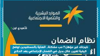 نتيجتك غير مؤهل؟! مب مشكلة.. العناية بالمستفيدين توضح كيفية تعيين عائل بديل في الضمان الاجتماعي بعد الحكم بعدم الأهلية