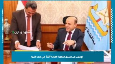 الإعلان عن تنسيق الثانوية العامة 2025 في كفر الشيخ