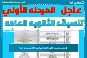 الإعلان عن تنسيق الثانوية العامة في المنيا 2025 مجموعك كام؟!